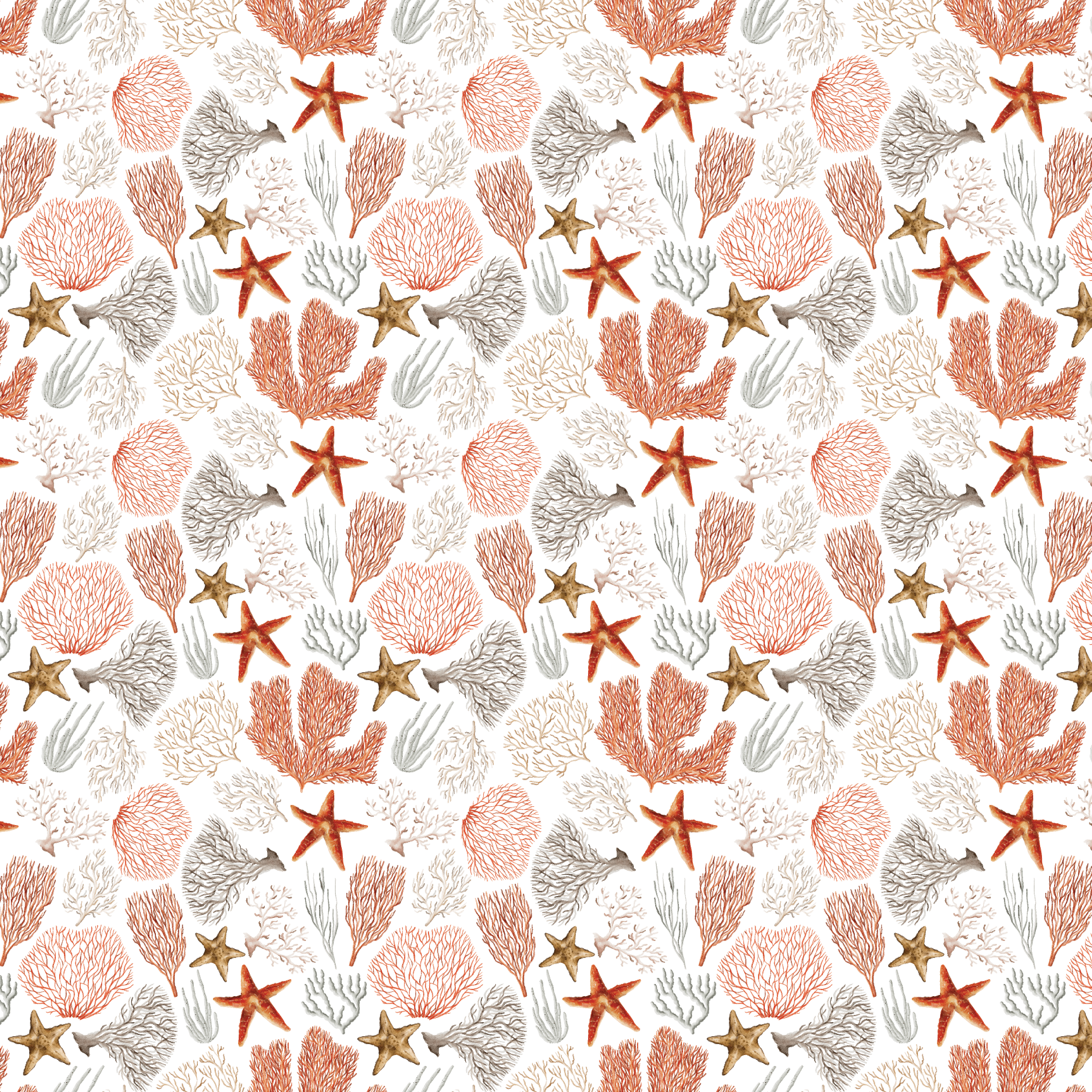 Earthy Sea Corals Pattern Acrylic Sheets - CMB Pattern Acrylic